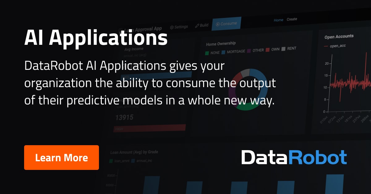 AI Applications - DataRobot AI Cloud