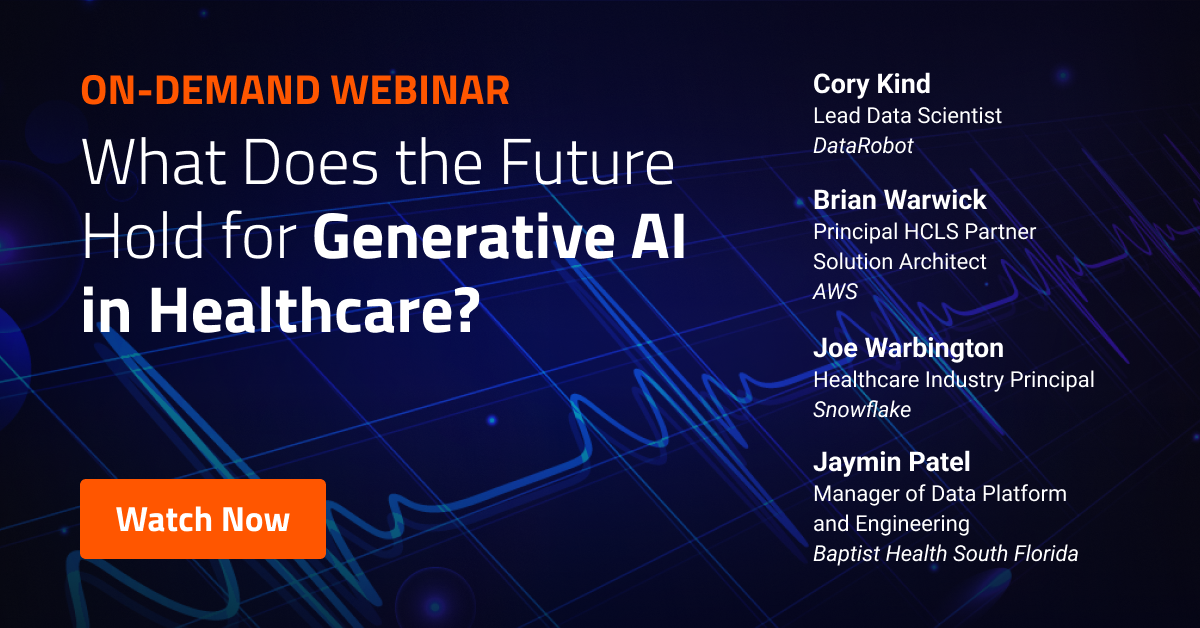 What Does The Future Hold For Generative AI In Healthcare? | DataRobot ...